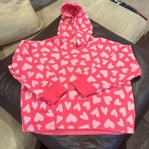 Old Navy Girls Hoodie with Hearts. Size M/8NWT